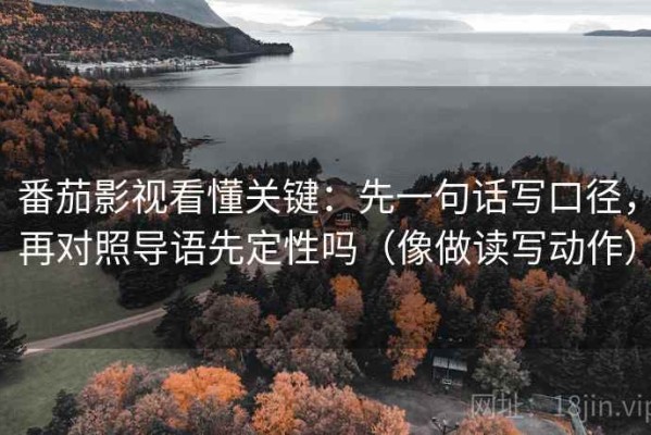 番茄影视看懂关键：先一句话写口径，再对照导语先定性吗（像做读写动作）