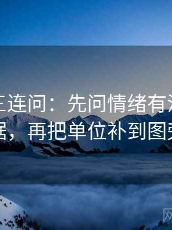 YY漫画三连问：先问情绪有没有当证据，再把单位补到图旁